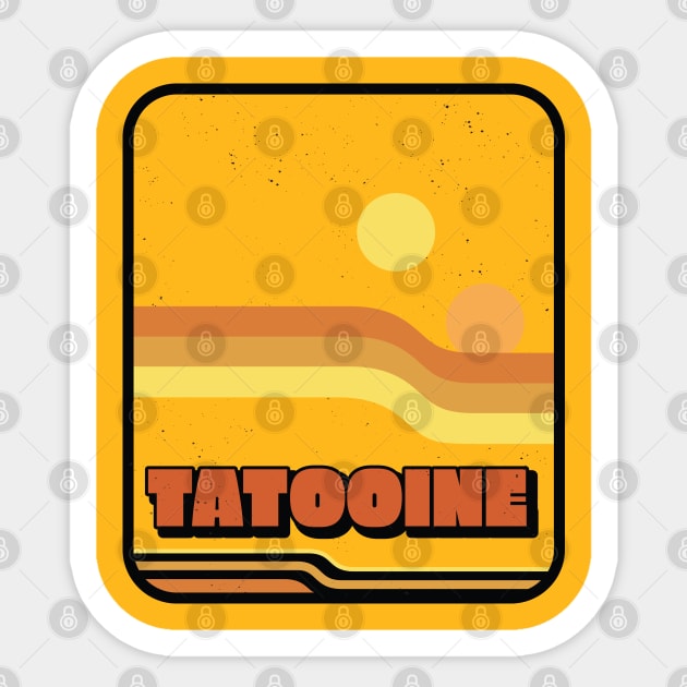 Tatooine Sticker by Stevendan